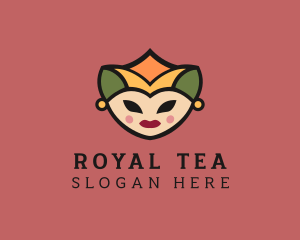 Royal Female Jester logo design