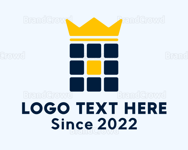 Pixel Grid Royalty Logo