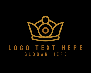 Queen - Gold Crown Royal logo design