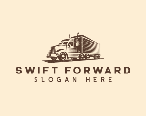 Forwarder - Automotive Hauling Truck logo design