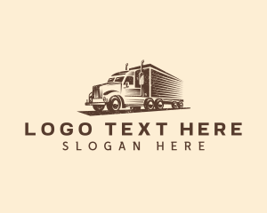 Truck - Automotive Hauling Truck logo design