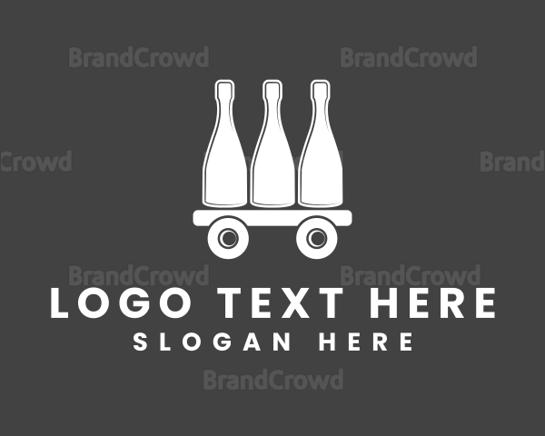 Wine Bottle Cart Logo