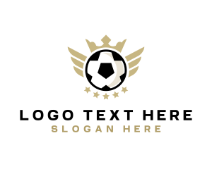 Accessories - Soccer Ball Champion Crown logo design