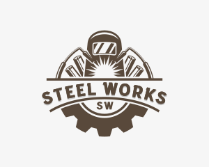 Mechanical Steelworks Welder logo design