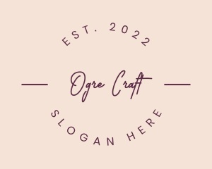 Premium Feminine Craft logo design