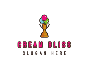 Cream - Premium Ice Cream logo design