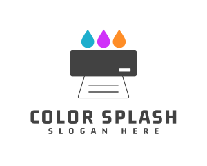 Dye - Colorful Ink Printer logo design