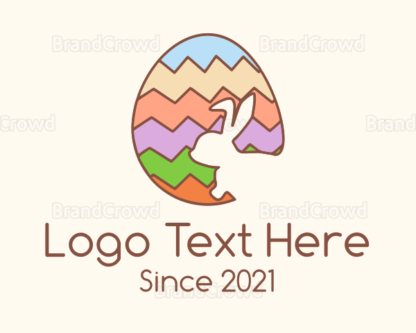 Colorful Easter Egg Logo