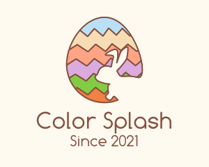 Colorful Easter Egg logo design