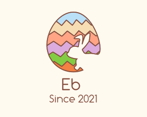 Bunny - Colorful Easter Egg logo design