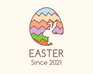 Colorful Easter Egg logo design