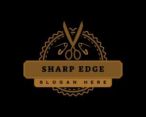 Tailoring Scissor Dressmaker logo design