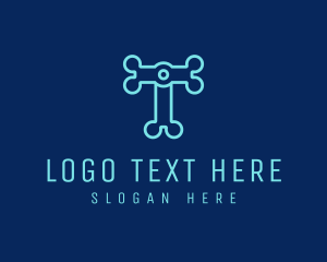 Bone - Tech Electronics Letter T logo design