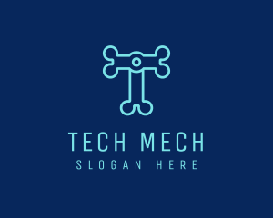 Tech Electronics Letter T logo design