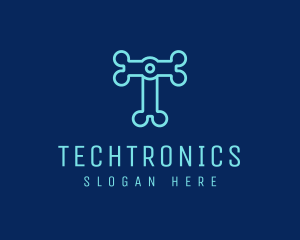 Electronics - Tech Electronics Letter T logo design