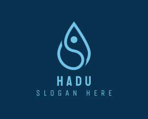 Human Water Droplet Logo