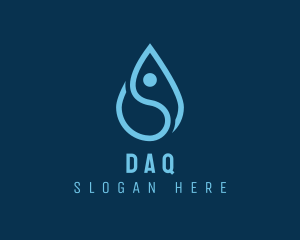 Human Water Droplet Logo