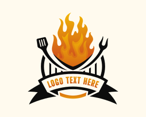 Roast - Barbecue Roast Grill logo design