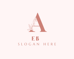 Wedding - Elegant Leaves Letter A logo design