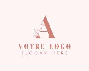 Event - Elegant Leaves Letter A logo design
