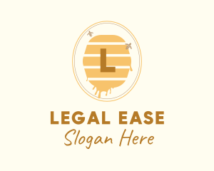 Honey Beehive Beeswax Logo