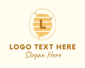 Honey Beehive Beeswax Logo