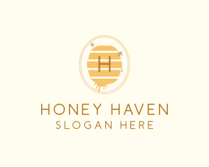 Honey Beehive Beeswax logo design