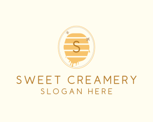 Honey Beehive Beeswax logo design