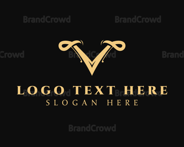 Elegant Boutique Letter V Logo