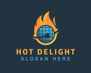 Hot Cold Electricity logo design