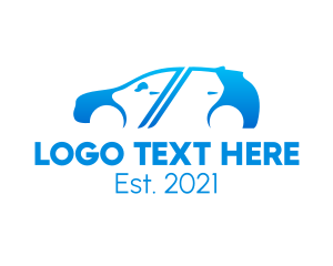 Wheel - Blue Van Driver logo design