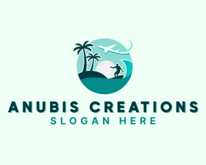 Holiday Beach Surfing logo design