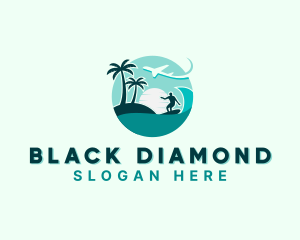 Holiday Beach Surfing logo design