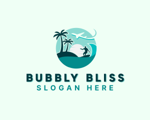 Holiday Beach Surfing logo design