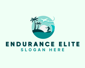 Holiday Beach Surfing logo design