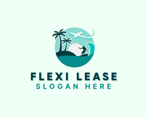 Holiday Beach Surfing logo design