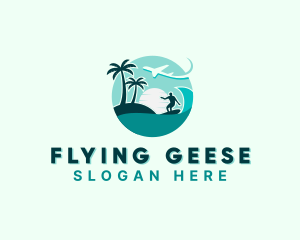 Holiday Beach Surfing logo design