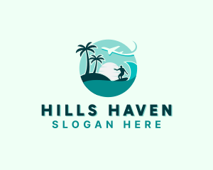 Holiday Beach Surfing logo design