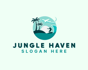 Holiday Beach Surfing logo design