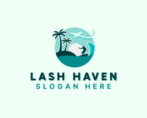 Holiday Beach Surfing logo design