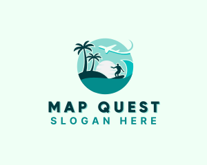 Holiday Beach Surfing logo design