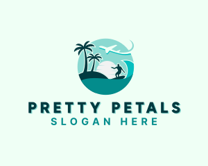 Holiday Beach Surfing logo design