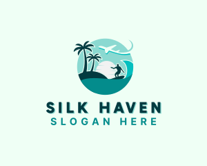 Holiday Beach Surfing logo design