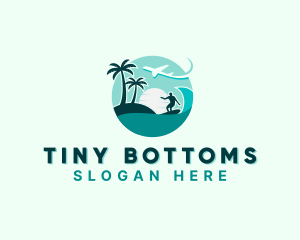 Holiday Beach Surfing logo design