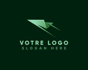 Shipment - Logistics Freight Paper Plane logo design