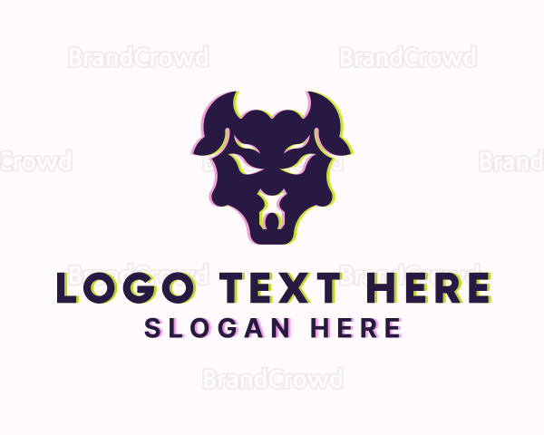 Tough Bull Glitch Logo