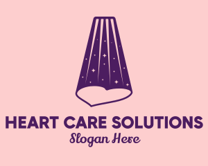 Purple Heart Spotlight  logo design