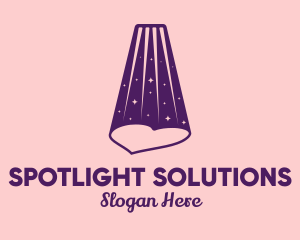 Purple Heart Spotlight  logo design