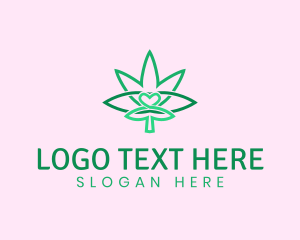 High - Weed Heart Medicine logo design