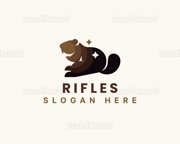 Beaver Wildlife Animal Logo